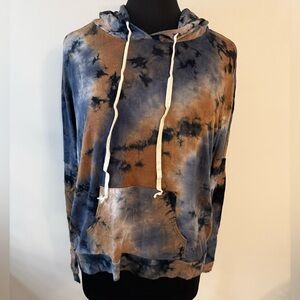 Tie-Dye Hoodie with Front Pocket size large